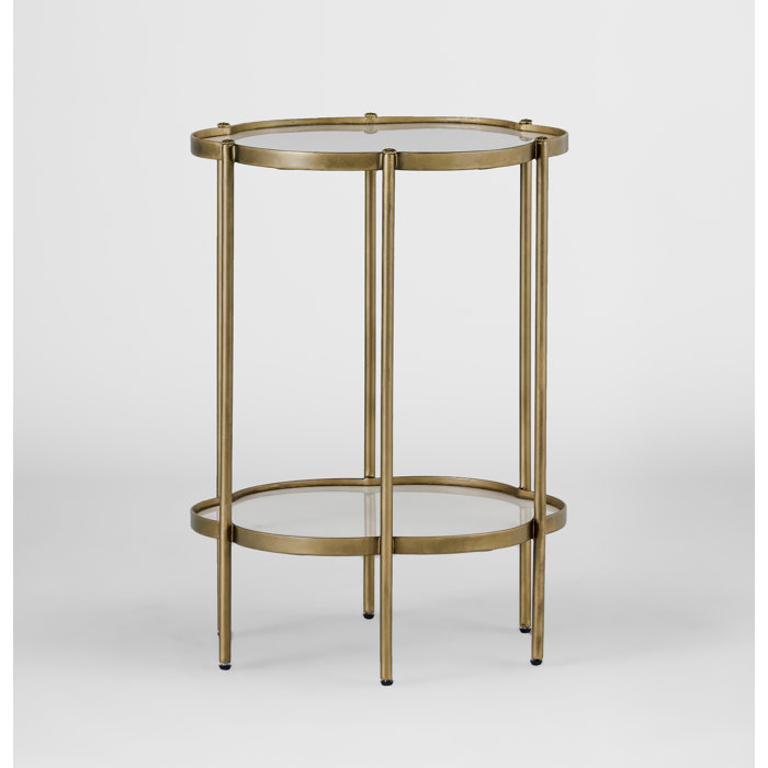 Gabby Clementine Flower End Table Wayfair